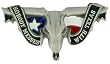 "Nobody Messes With Texas" Cowboy Belt Buckle