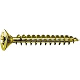SPAX #10 x 3in. Flat Head Unidrive Yellow Zinc Coated Screw - 1 LB Box