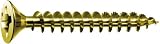 Spax 8-by-1-1/2-Inch Flat Head Construction Screw, Yellow Zinc, 1-Pound Pack #4101020400406