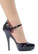 Christmas 5 Inch Closed Toe Sandal Women's Size Shoe With Plaid Ruffle Edging