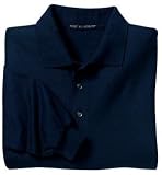 Port Authority - Silk Touch Long Sleeve Sport Shirt Navy-M