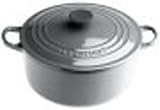 Le Creuset Cast Iron Round Casserole, Granite, 26 cm