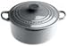 Le Creuset Cast Iron Round Casserole, Granite, 22 cm