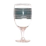 Fiesta Evergreen Stripe 16-ounce Glass Goblet by Fiesta