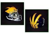 Michigan Wolverines 1969-74 Authentic Vintage Full Size Helmet