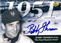 Bobby Thomson autographed 1994 BAT Upper Deck baseball card Shot Heard Round The World #115