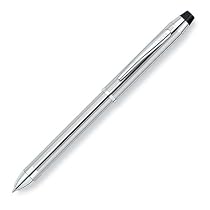 Cross Tech3 Lustrous Chrome Mutli-Function Pen with Black and Red Ball-Point Ink and .05mm Pencil