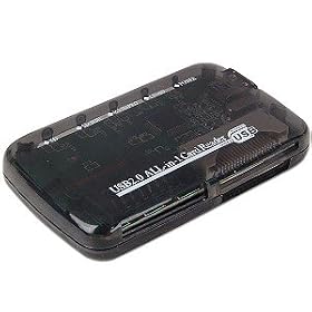Mini All-in-1 Memory Card Reader Black Compatible with: Secure Digital: miniSD (with adapter),... by 
