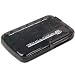 Mini All-in-1 Memory Card Reader Black Compatible with: Secure Digital: miniSD (with adapter), microSD/TransFlash (with adapter), Compact Flash: CF I, CF II, CF Ultra II, MicroDrive, xD Picture Cards, Memory Stick: Memory Stick, Memory Stick Pro, Memory Stick Duo, Multimedia Card: MMC I, MMC II, RS-MMC, HS-MMC - Compatible with Sony, SanDisk, Toshiba, Lexar