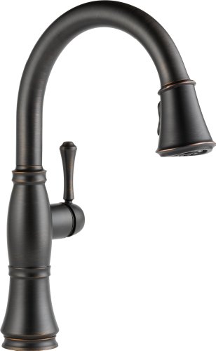 Delta Faucet 9197-RB-DST Cassidy, Single Handle Pull Down Kitchen Faucet, Venetian Bronze