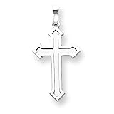 Jewelry : 14k White Gold Passion Cross Pendant