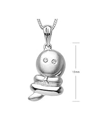Year Of Snake Zodiac - Diamond And 18K White Gold Pendant