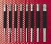 Starrett Drive Pin Punches: SET of (8): 565A/B/C/D/E/F/G/H in Round Red Plastic Box