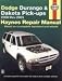  : Haynes Dodge Durango and Dakota Pick-Ups(2000-2003)Repair Manual (Hayne's Automotive Repair Manual)