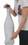 Coca-Cola 20'' Glass Contour Bottle Bank With Metal Cap