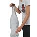 Coca-Cola 20'' Glass Contour Bottle Bank With Metal Cap