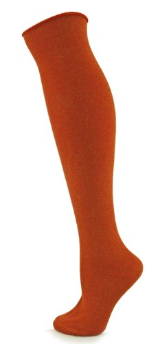 Ecureil Solid Color Knee Socks