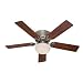 31HBUR4EqGL. SL75  Hunter 23980 Bayview 54 Inch Five Antique Dark Wicker/Antique Dark Palm Leaf Plastic Blades Ceiling Fan, Provencal Gold