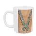 Navajo necklace (silver and turquoise) (see also 229250) by American School - Mug - Standard Size