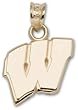 Univ Of Wisconsin New Motion "W" 1/2" Charm/Pendant