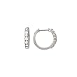 14k White Gold & Prong-Set Diamond Hoop Earrings (0.20ctw)