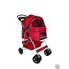 Classic Red 4 Wheel Pet Stroller