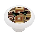 Abstract Martini Decorative High Gloss Ceramic Drawer Knob