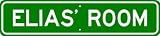 ELIAS ROOM SIGN - Personalized Gift Boy or Girl, Aluminum