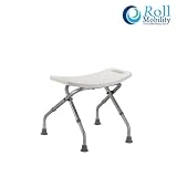 Roll Mobility Lightweight Deluxe Folding Bath Bench Shower Chair 1Y