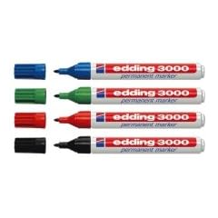Edding 4-3000-10Permanent Marker edding 3000,nachf�llbar,1,5-3 mm, farblich sortiert