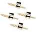 14K Gold, Onyx and Diamond Tuxedo Shirt Stud Set