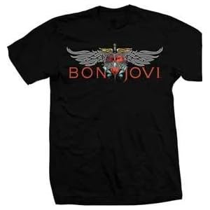 Bon Jovi '25th Anniversary Wings' black t-shirt