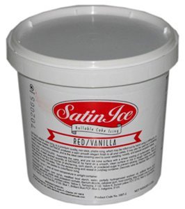 Satin Ice Rolled Fondant - Red - Vanilla - 2 lb at Amazon.com