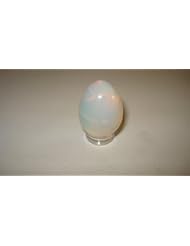 Toy: 1pc Opalite Egg Shape Small Premium Quality Healing 100% Natural Crystal Gemstone Tumbled Collectalble Pocket Stones - P.L.U.R.