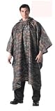 G.I. Plus Brand - Enhanced Woodland Camouflage Rip-stop Poncho
