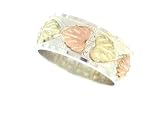 Sterling-silver Rose-gold Black Hills Gold 10 mm Wedding-bands