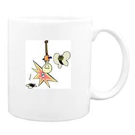 Mug with insect, fly, bulb, light by Shopzeus