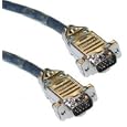 50ft Plenum-Rated HD15 SVGA Black Monitor Cable Male/Male - CMP Listed