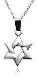 Sterling Silver Children's Star of David Pendant, 15