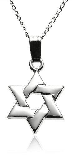 Sterling Silver Children's Star of David Pendant, 15