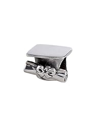 SilveRado(tm) MAU022 Sterling Silver Graduation Bead / Charm