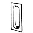 Johnson Prod. 40-3PPK2 Rectangular Flush Pull
