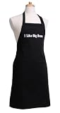 Flirty Aprons Men's Apron I Like Big Buns, Black
