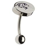 NFL Baltimore Ravens Belly Ring Reverse Top Down - Free Shipping!