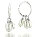 Sterling Silver 3-Drop Fresh Water Pearl Earring