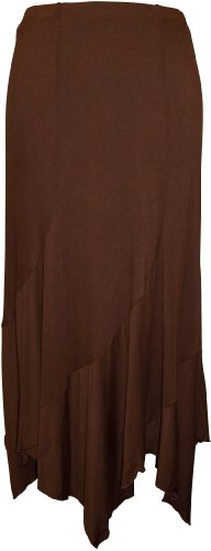 Jersey Fairy Hem Skirt Junior Plus Size, 3X, Brown