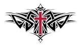 31HCc2YnWsL. SL160  Jeral Tidwell   Tribal Cross   Sticker / Decal