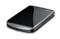 BUFFALO スリム&ライト ポータブルハードディスク 320GB クリスタルブラック HD-PET320U2-BK