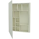 Configurations Book Shadow Box by Tim Holtz Idea-ology, 9 x 12 x 1.5 Inches, 12 Compartments, Neutral, TH93078