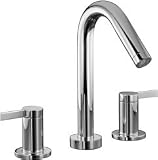 2 Handle Deck Mount Faucet Bath Trim *stilln Brushed Nickel